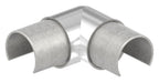 Eckverbinder für LED-Nutrohr 42,4mm,V2A