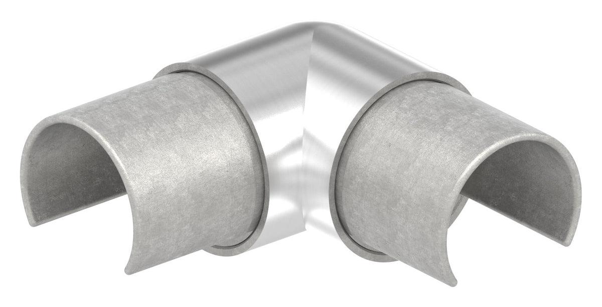 Eckverbinder für LED-Nutrohr 42,4mm,V2A