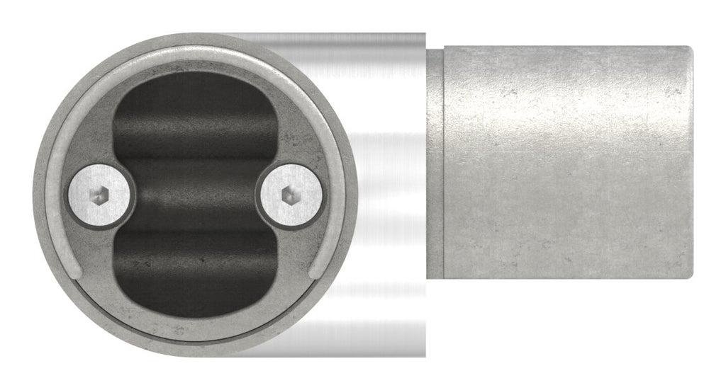Eckverbinder für LED-Nutrohr 42,4mm,V2A