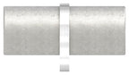 Rohrverbinder für LED-Nutrohr 42,4mm, V2A