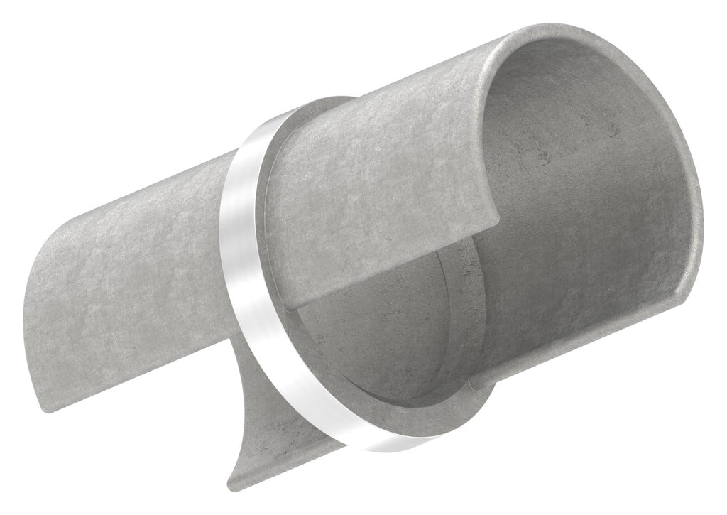 Rohrverbinder für LED-Nutrohr 42,4mm, V2A