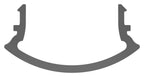 LED-Nutrohr LUNORA®, Kunststoffabdeckung diffus für Rund-Nutrohr 42,4mm, PMMA, L: 2000mm