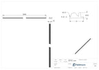 LED-Nutrohr LUNORA®, Linse für gerichtete Lichtverteilung, zum Einschieben in Abdeckung, L: 2000mm