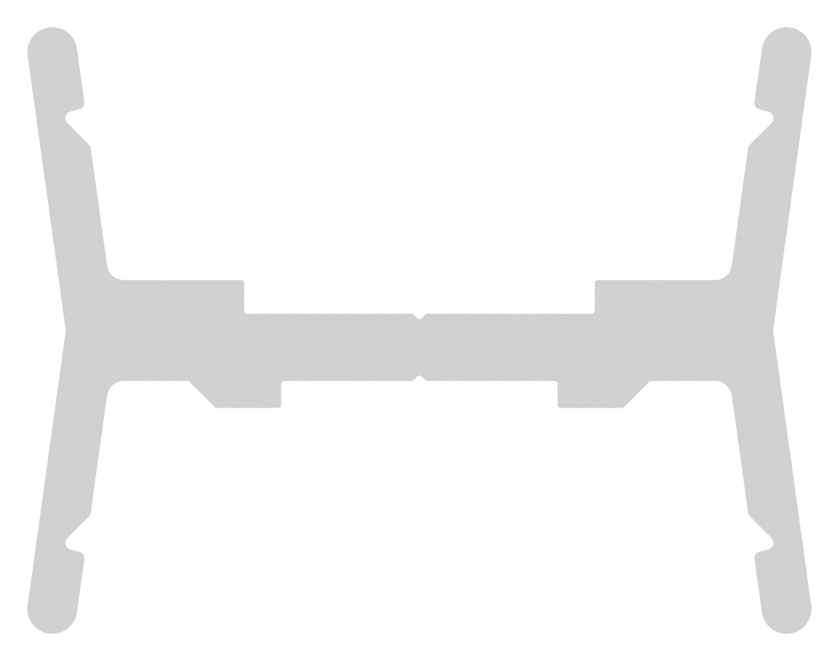 LED-Nutrohr LUNORA®, Aluminium Trägerprofil zum Wenden, für Rund-Nutrohr 42,4mm, L: 3000mm