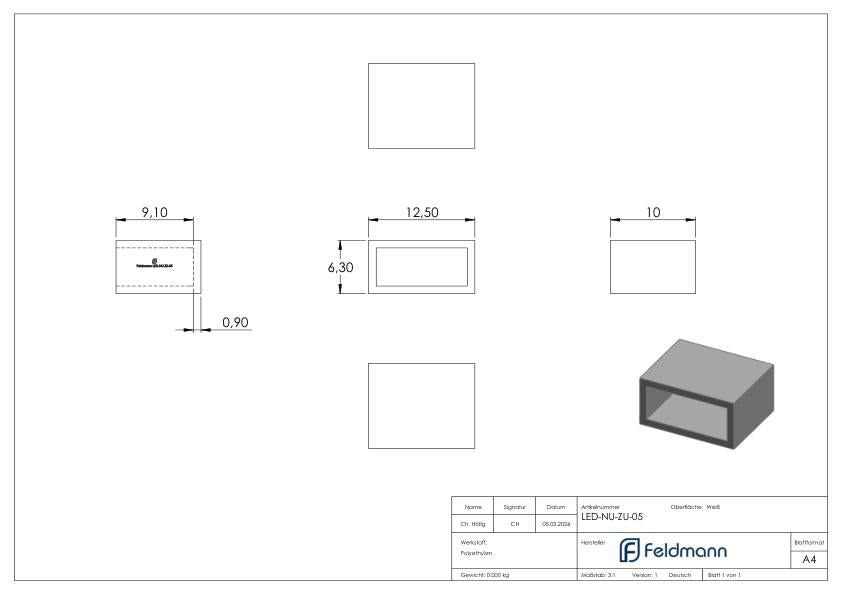 Endkappe für LED-Band IP65