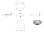 Zeichnung Rohrabschlussschale für Rohr Ø 42,4 mm
