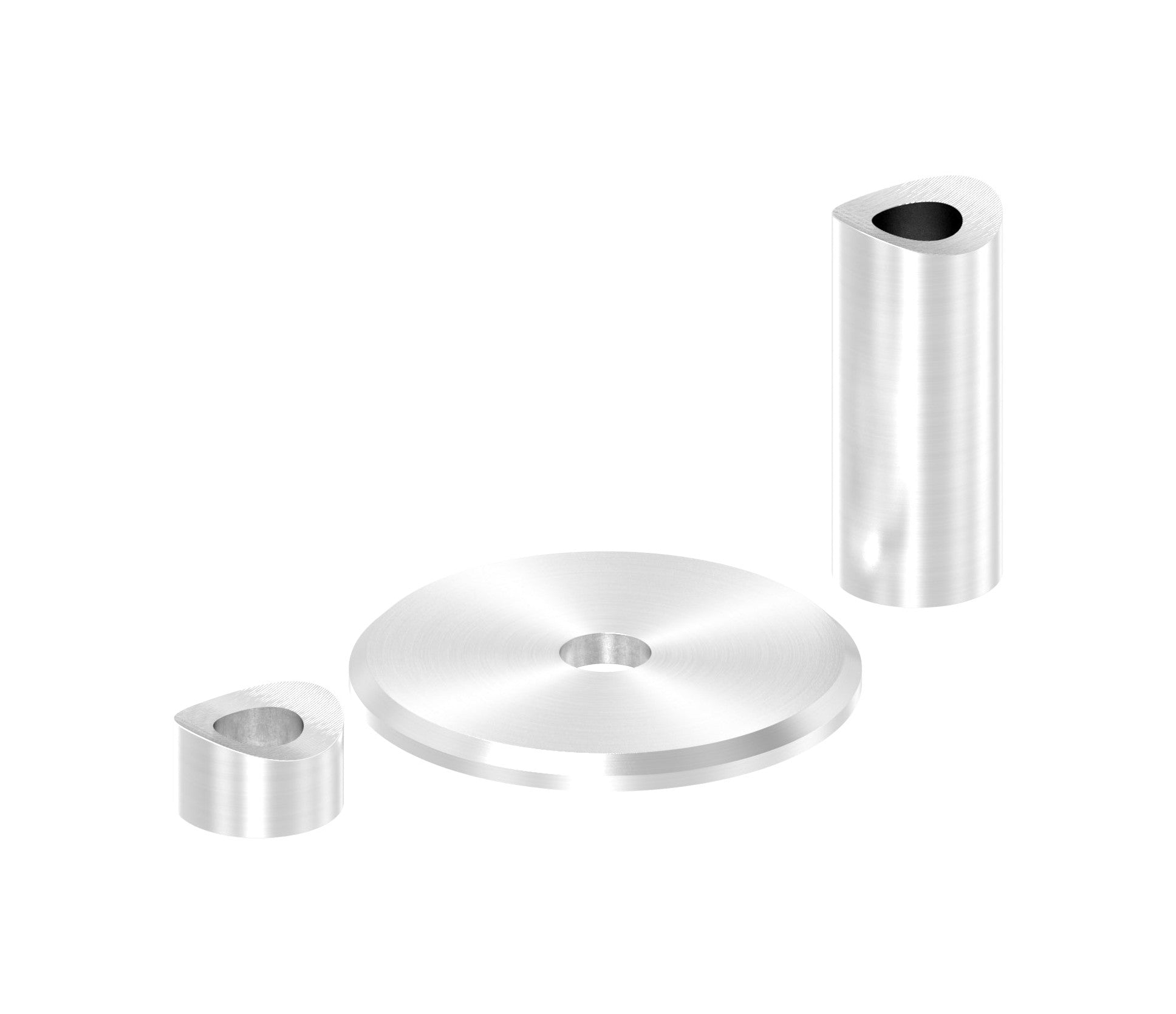 Wandbefestigung für französische Balkone, für Rohr Ø 42,4 mm