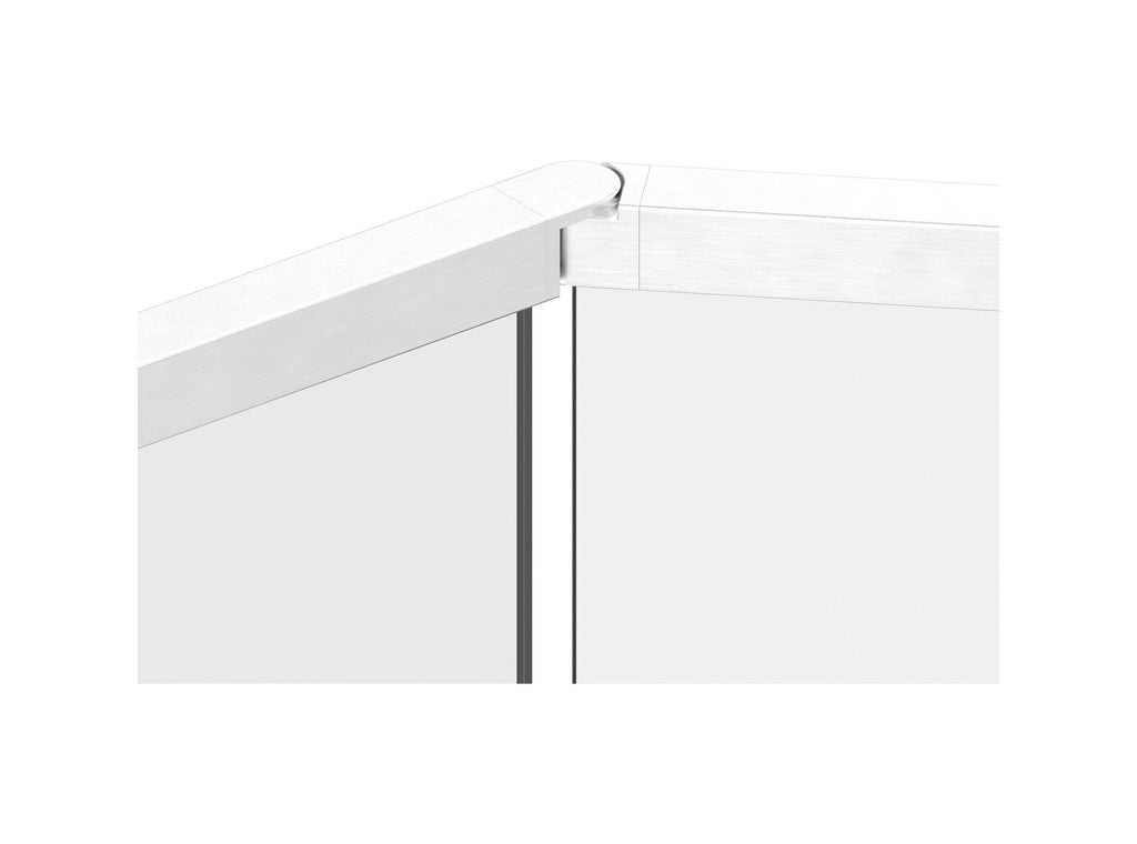 flexibler Verbinder für Quadrat-Nutrohr, seitwärts 90-180°, V4A