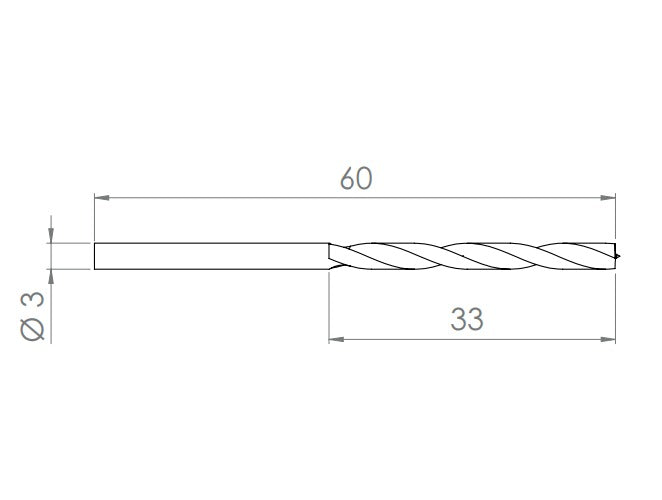Holzspiralbohrer HSS