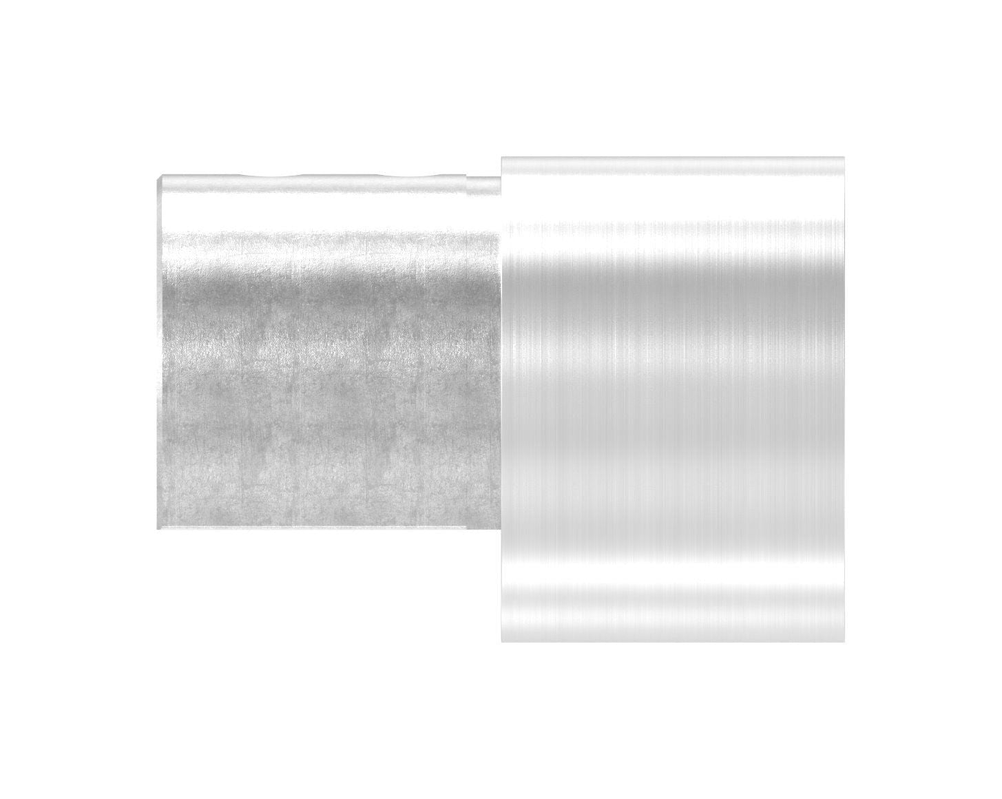 Nutrohr-Adapter auf Steckverbinder für Rohr Ø 42,4 mm, V4A
