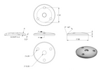 Zeichnung Ronde gewölbt Ø 58 mm