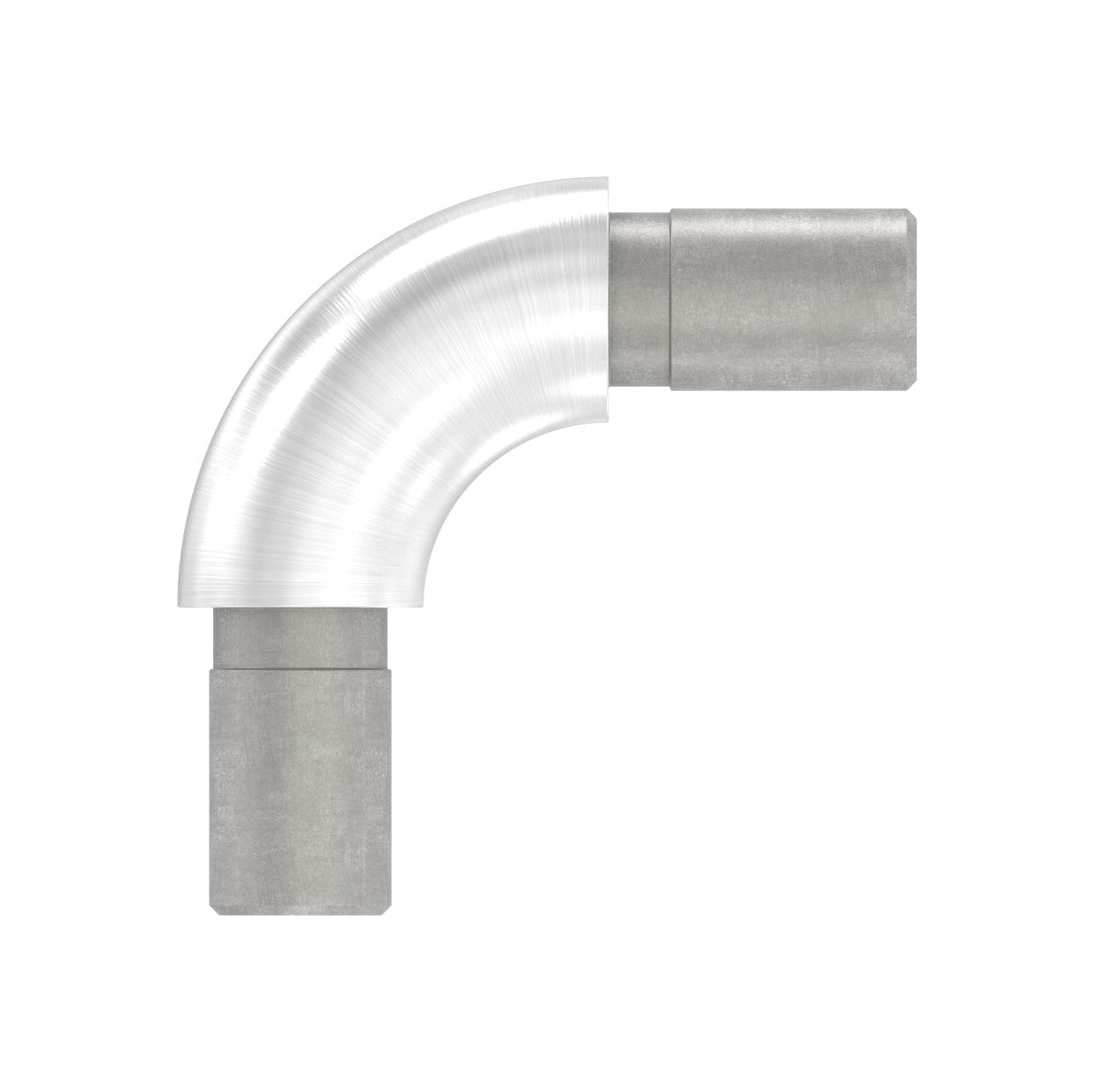 Rohrverbinder 90° zum Stecken oder Kleben, für Rohr 12 x 1,5 mm, V2A