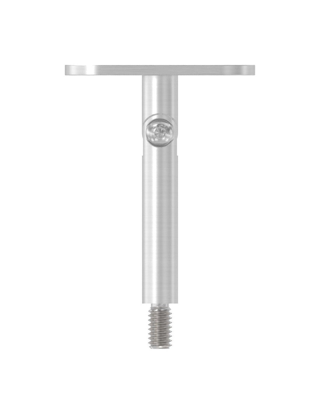 Handlaufstütze zum Schrauben, Gelenkstift mit Außengewinde M8 und Handlaufanschlussplatte, V2A
