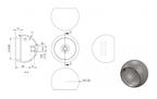 Zeichnung Rohrabschlusskugel für Rohr Ø 42,4 mm