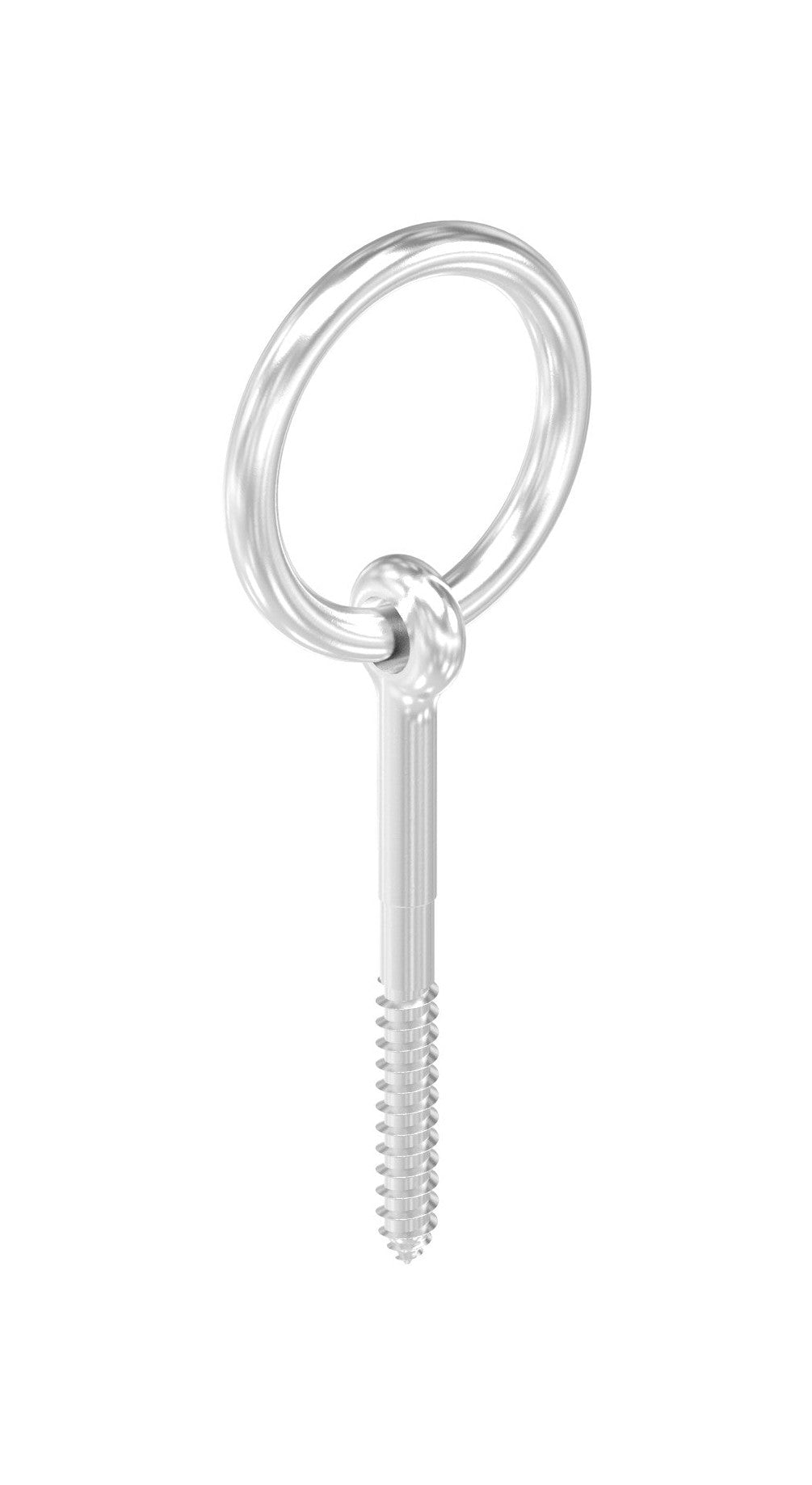 Ring Ø 4 mm mit Holzschraube