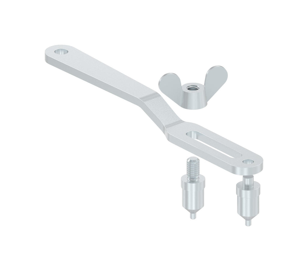 Gabelschlüssel für Glasschiebetürsystem, verstellbar