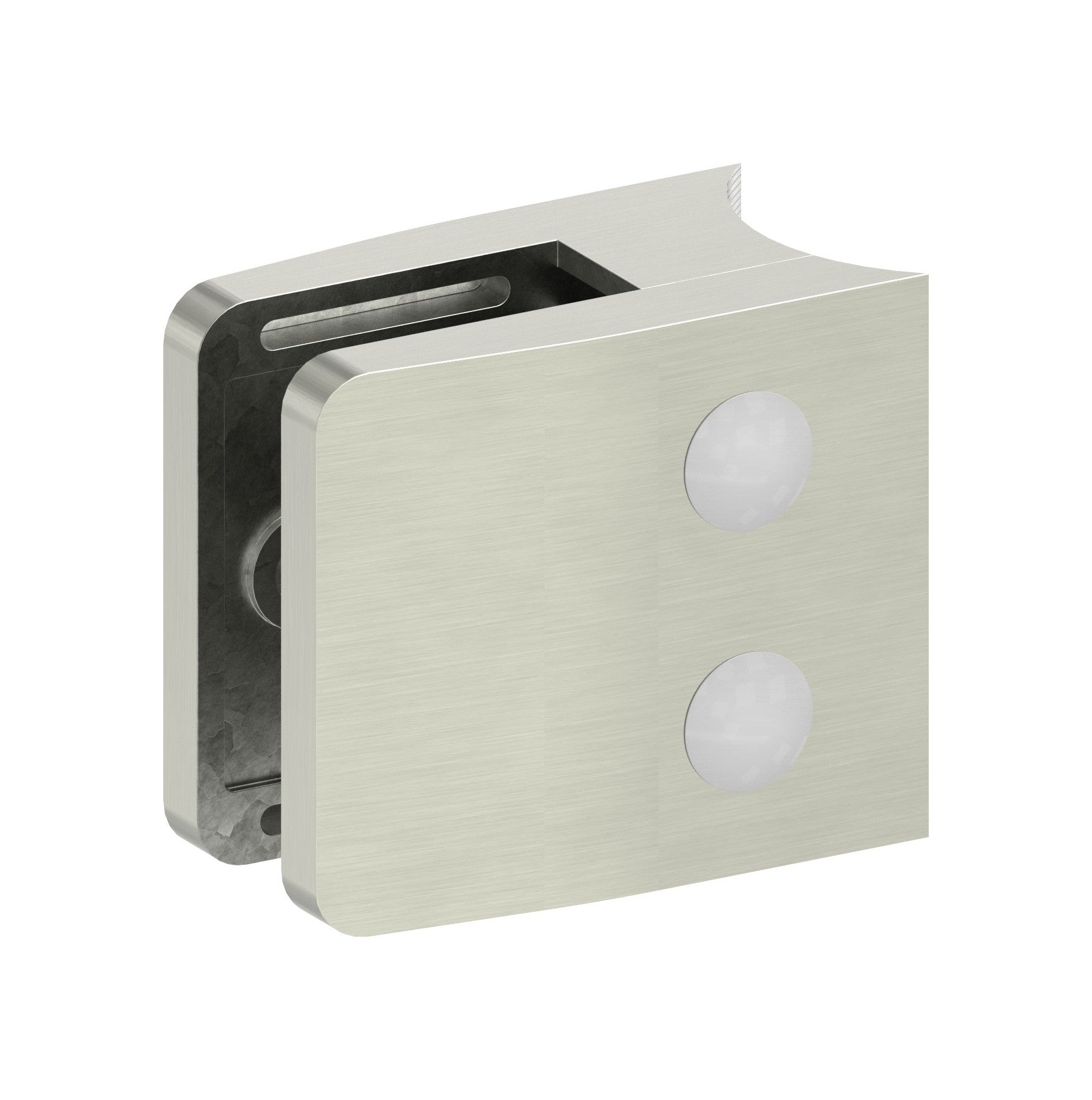 Edelstahleffekt, Anschluss für Rohr-Durchmesser 42,4 mm
