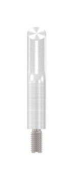 Stift Edelstahl, gebogen 135°,1 x Außengewinde, 1 x flach zum Anschweißen, V2A