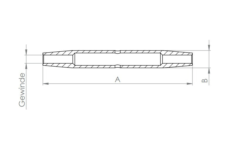 Wantenspanner mit Gewinde M5