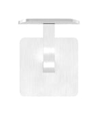 Handlaufhalter mit Cliprosette und Anschlussplatte, zum Anschrauben des Handlaufs, V2A