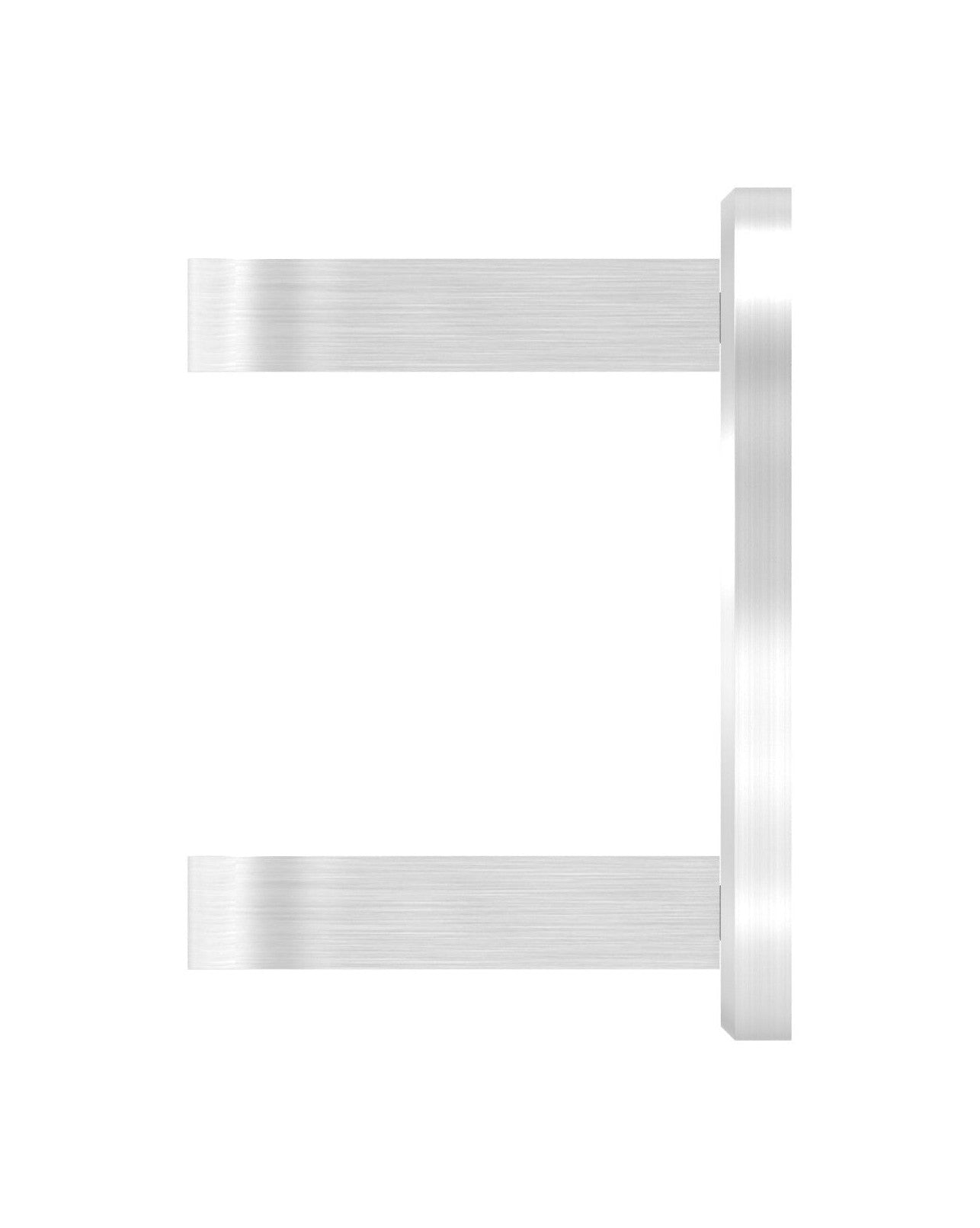 Edelstahl Wandbefestigung für Geländerpfosten zum Spannen, Platte 120 x 120 x 10 mm, V2A / V4A