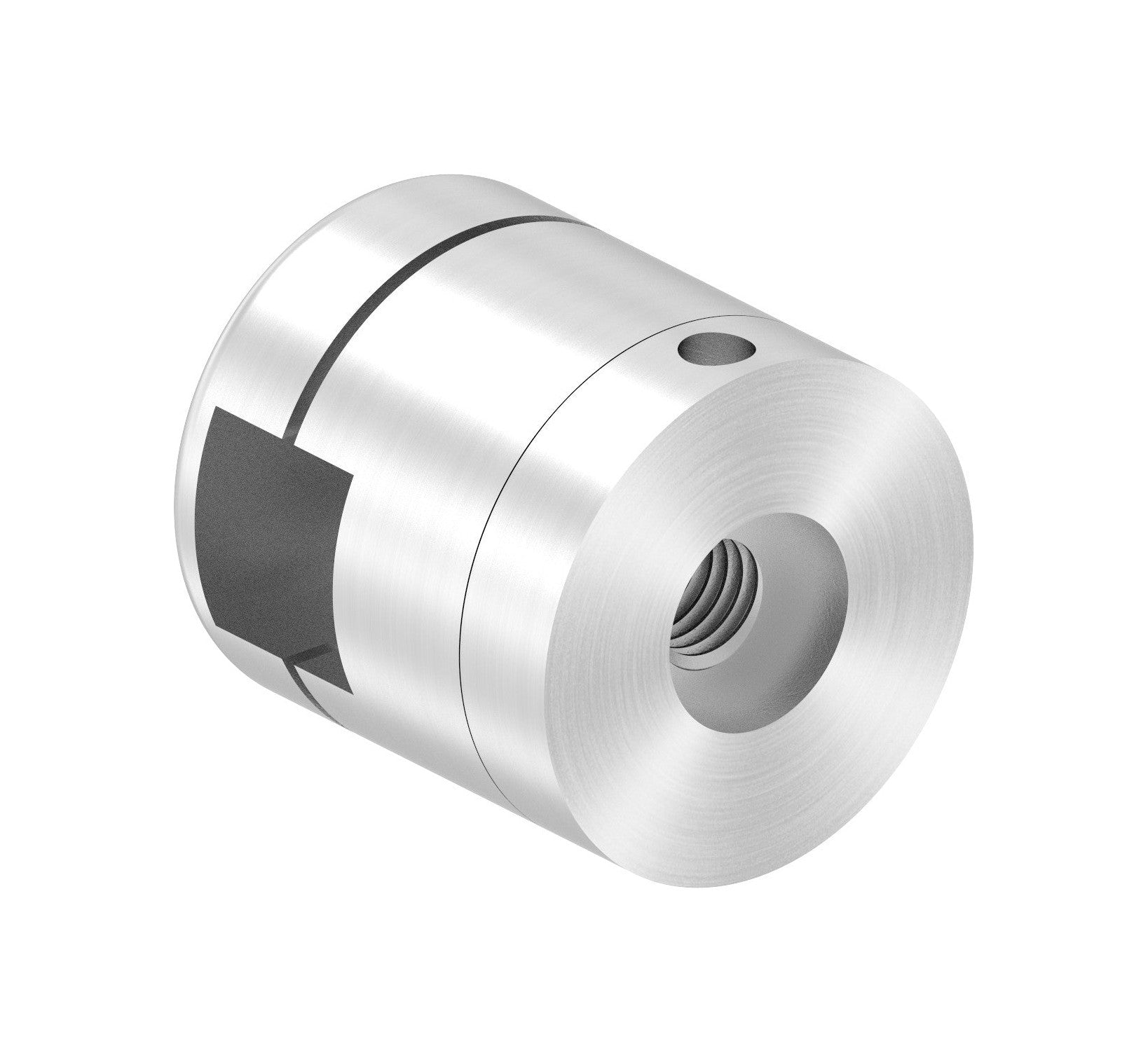 BRENK-fix® Grundhalter für Vierkantstäbe 12 x 12 mm, mit Innengewinde M8 / Alu, V2A