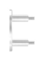Edelstahl Wandbefestigung für Geländerpfosten 42,4 mm, mit 2 Langlöchern, V2A