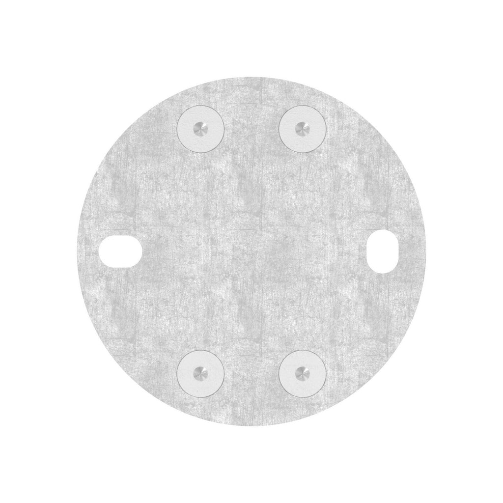 Edelstahl Wandbefestigung für Geländerpfosten zum Spannen, Platte 120 x 120 x 10 mm, V2A / V4A