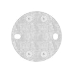 Edelstahl Wandbefestigung für Geländerpfosten zum Spannen, Platte 120 x 120 x 10 mm, V2A / V4A