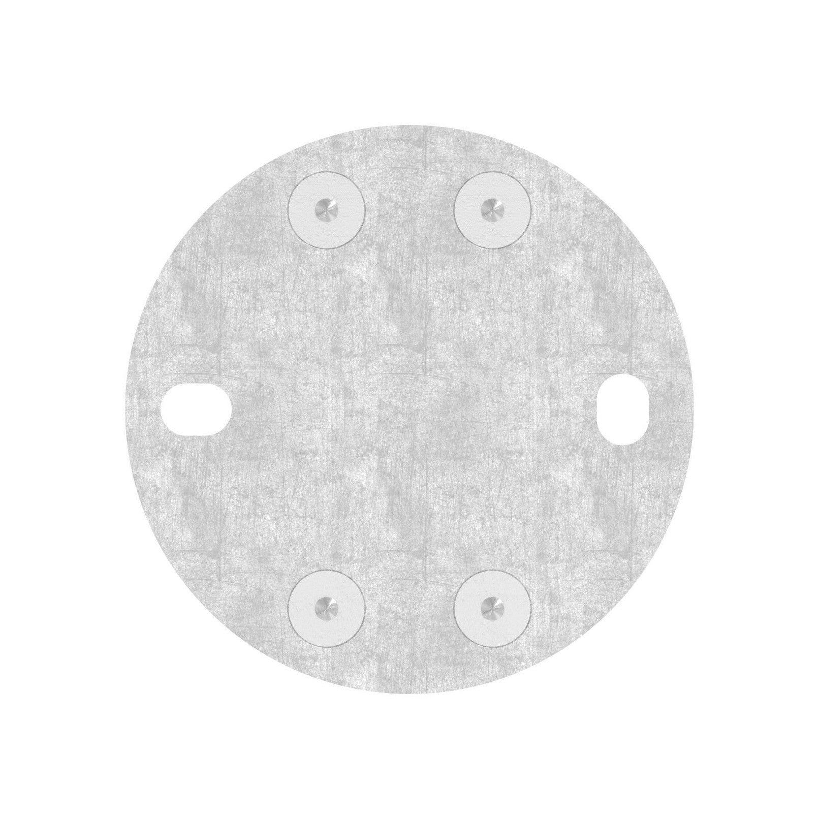 Edelstahl Wandbefestigung für Geländerpfosten zum Spannen, Platte 120 x 120 x 10 mm, V2A / V4A