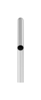 Edelstahl Rohrbogen 120° mit Bogenauslauf ca. 200 mm, V2A
