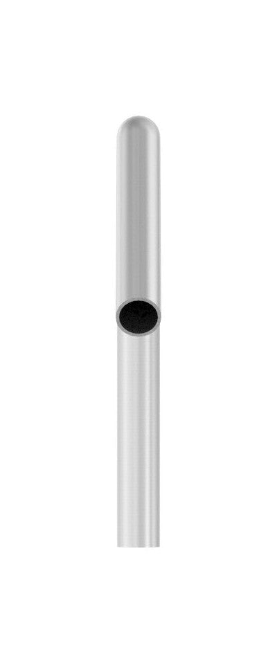 Edelstahl Rohrbogen 120° mit Bogenauslauf ca. 200 mm, V2A
