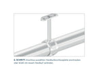 Handlauferhöhung für Rohr Ø 42,4 x 2,0 mm, geeignet zur nachträglichen Montage, V2A / V4A