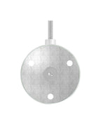 verschraubter Handlaufhalter mit Durchgangsbohrung und Linsenkopfschraube, V2A