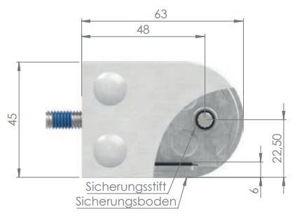 Glasklemme mit AbZ Modell 38