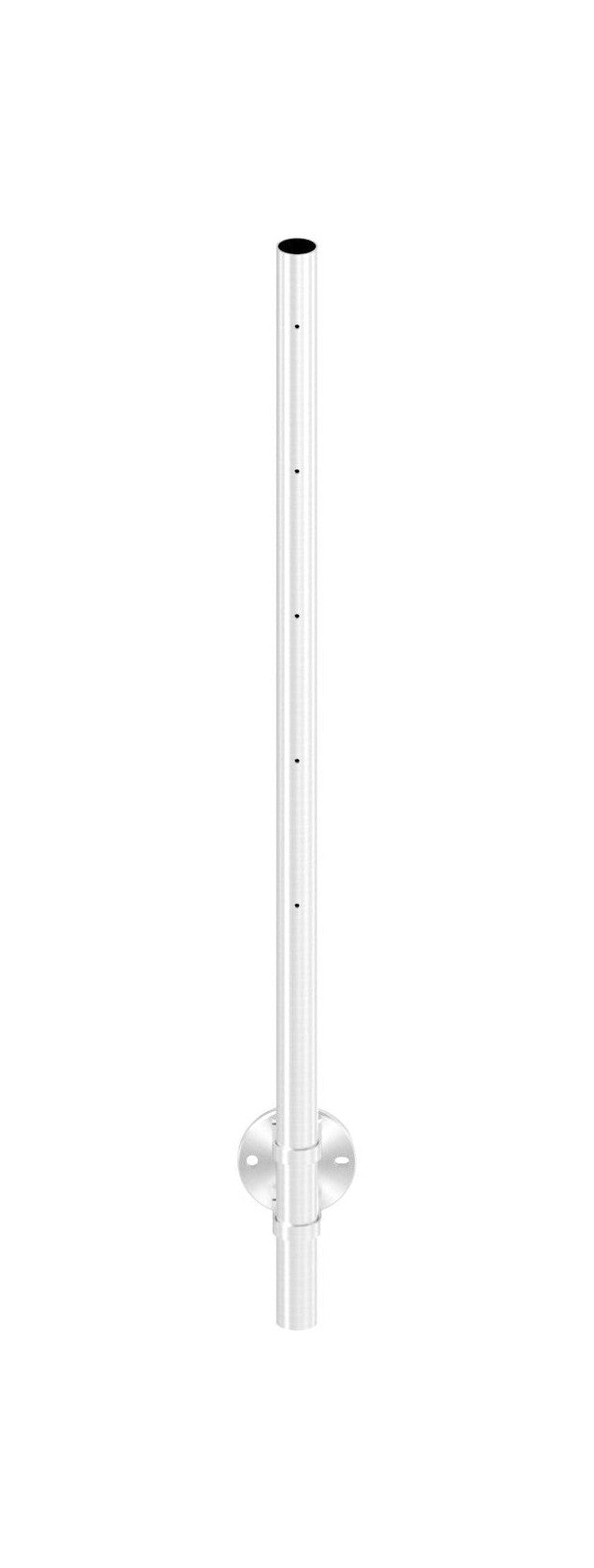 Edelstahlpfosten zur Wandmontage, Länge 1190 mm, 5 x M6 Fließformgewinde, V2A