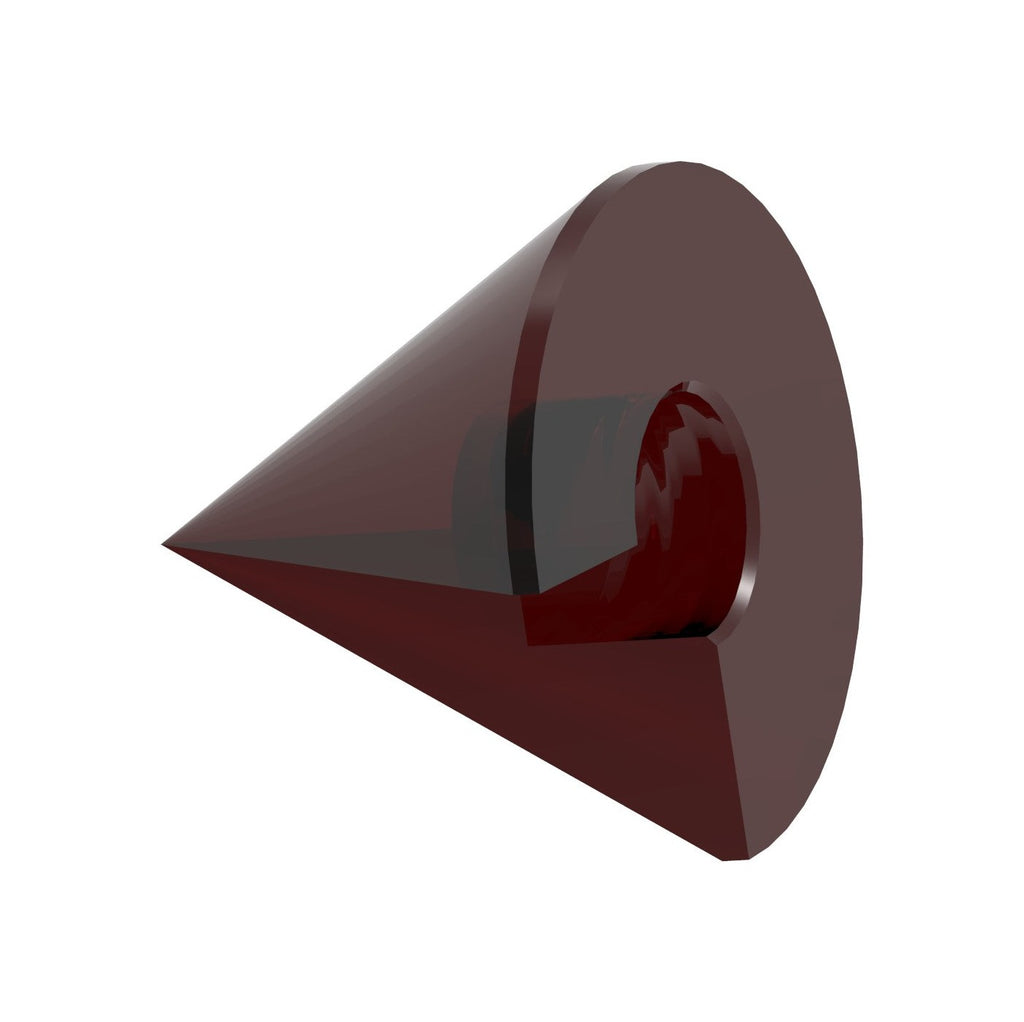 Glaskegel Ø 35 mm, mit Sackloch, Farbe Rot oder Grün
