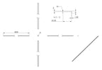 Zeichnung Kantenschutz EXTRA SLIM, Länge 3 m, für Glasstärke 20,00 - 21,52 mm