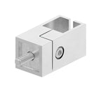 Blechhalter für quadratisches Klemmprofil 20 x 20 mm, V2A