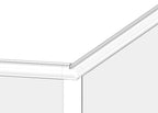 flexibler Verbinder für Rund-Nutrohr, aufwärts 25-55°, V2A / V4A