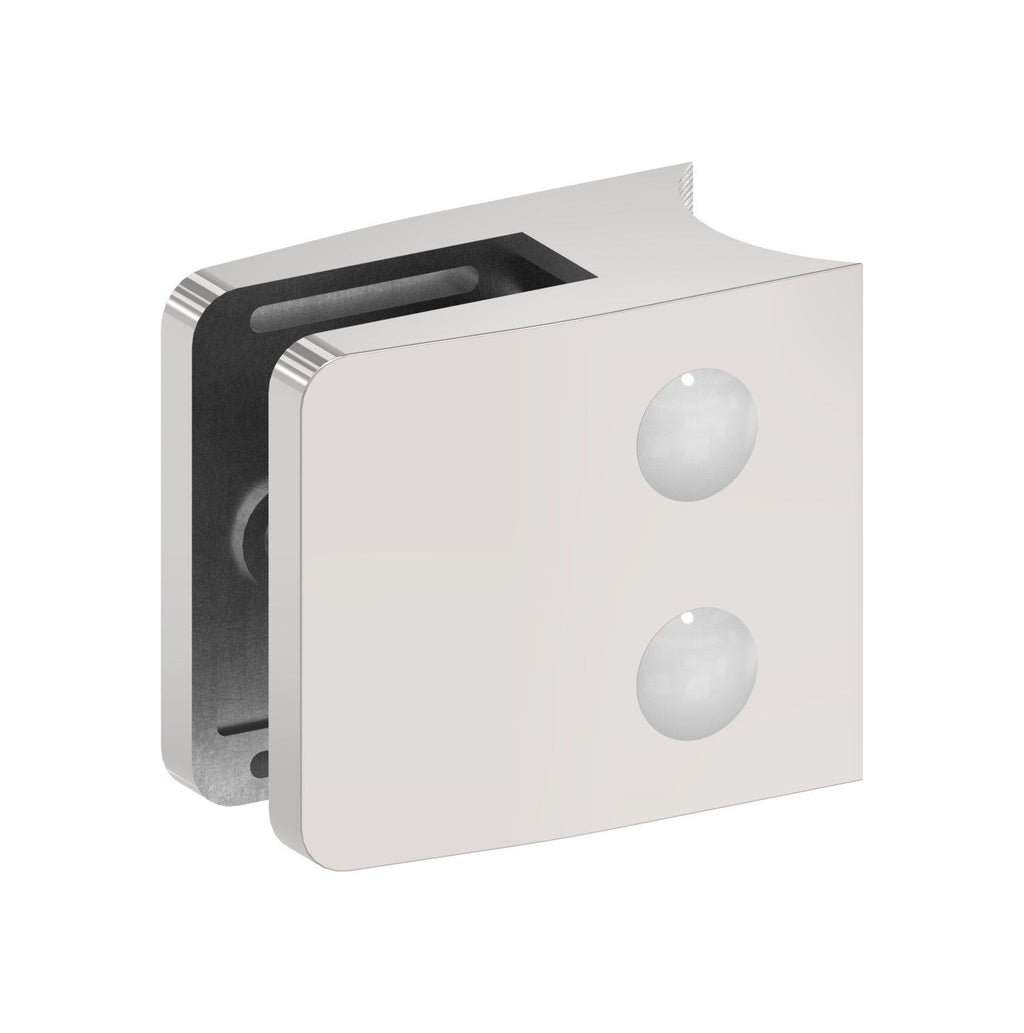 Edelstahl V4A hochglanzpoliert, Anschluss für Durchmesser 42,4 mm