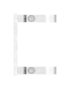 Edelstahl Wandbefestigung für Geländerpfosten zum Spannen, Platte 130 x 55 x 8 mm, V2A