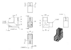 Eckbogen vertikal / Rahmenecke 90° für Quadrat-Nutrohr, V2A / V4A