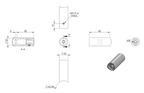 Zeichnung Rohrabstandshalter, Anschluss Ø 42,4 mm