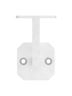 Handlaufhalter mit Anschlussplatte, zum Anschrauben des Handlaufs, V2A / V4A