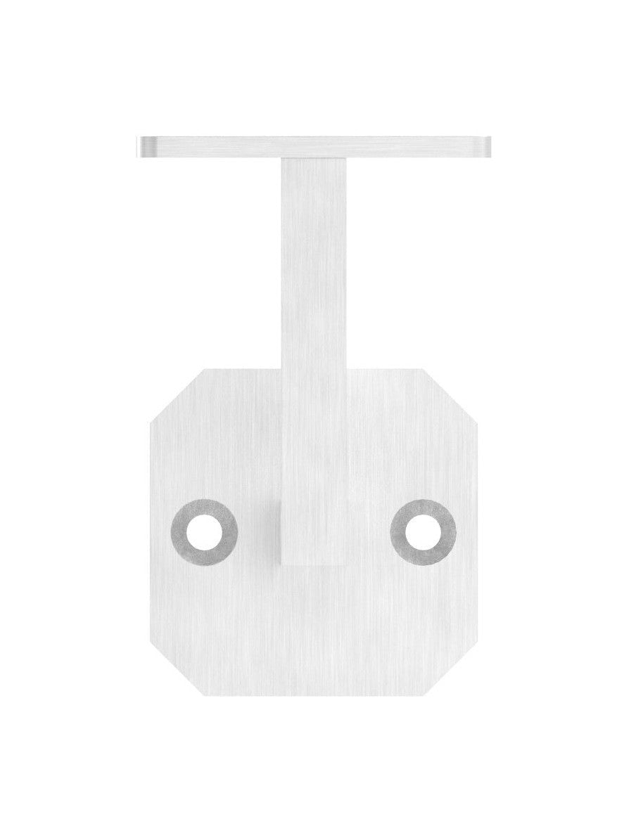 Handlaufhalter mit Anschlussplatte, zum Anschrauben des Handlaufs, V2A / V4A