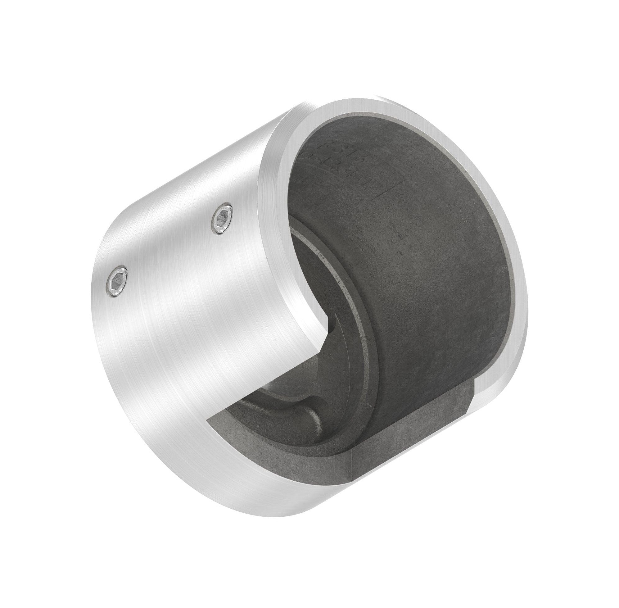 Wandhalter für Rund-Nutrohr, V2A