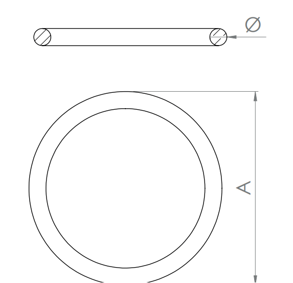 Ring, verschweißt, Rundmaterial, V2A / V4A