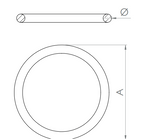 Ring, verschweißt, Rundmaterial, V2A / V4A