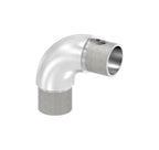 Edelstahl Rohrbogen 90°, stufenlos um 360° drehbar, zum Einstecken ins Rohr, V2A / V4A